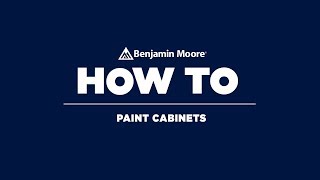 How to Paint Cabinets  Benjamin Moore Advance Paint [upl. by Duvall]