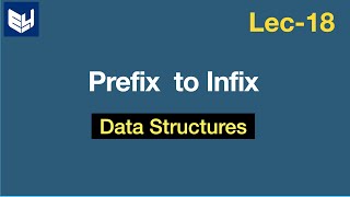 Prefix to Infix Conversion  Examples  DS  Data Structures  Lec18  Bhanu Priya [upl. by Gerard569]