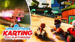 LittleBigPlanet Karting Full Playthrough  PS3 [upl. by Hackathorn534]