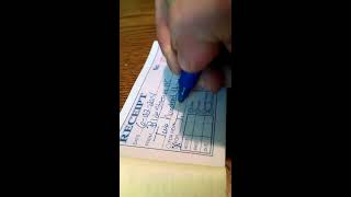 How To Fill Out Receipts For Customers by Hand [upl. by Kelula]