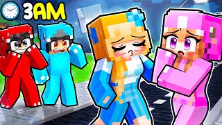 Crystal is SLEEPWALKING At 3AM In Minecraft [upl. by Akkahs]