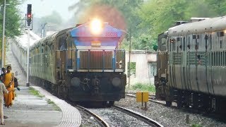 16506 Bengaluru  Gandhidham Express Crossing 11097 Poorna Express  Indian Railways [upl. by Ayardna331]