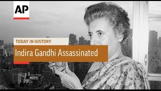 Indira Gandhi Assassinated  1984  Today in History  31 Oct 16 [upl. by Ihcalam]