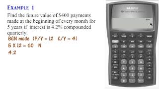 BGN Annuity Due Calculations Using BA II Plus [upl. by Lennard]