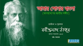 Amar Sonar Bangla  Bangladesh National Anthem  Lyrical Video [upl. by Alieka101]