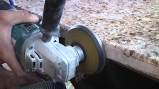 Granite Countertop Installation Video 2 Countertop seams [upl. by Neesay549]