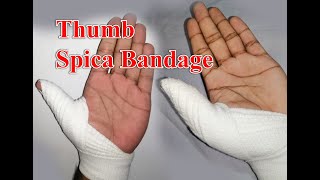 Thumb Spica Bandage [upl. by Zacks]