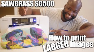 Sawgrass SG500  how to print on larger paper [upl. by Araas]