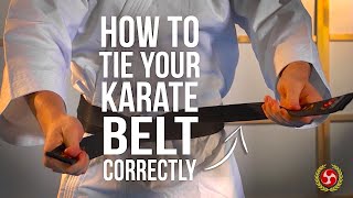 How To Tie Your Karate Belt Correctly [upl. by Guilbert]