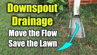 Move Downspout Drainage  Flexible Gutter Drain Pipe [upl. by Ehrlich]