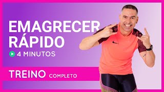 4 MINUTOS DE EXERCÍCIOS PARA EMAGRECER RÁPIDO [upl. by Silverts892]