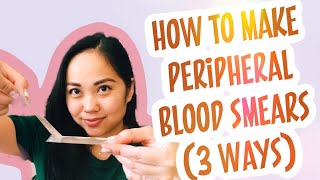 Making and staining blood smears [upl. by Gayla]