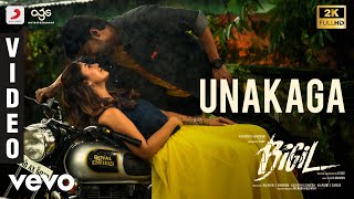 Bigil  Unakaga Video  Thalapathy Vijay Nayanthara  A R Rahman [upl. by Kohn560]