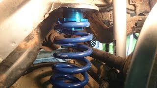 Audi A4 JOM BlueLine coilovers install [upl. by Chrissy]