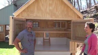 Customer Walkthrough with a Custom Chicken Coop [upl. by Ginzburg485]