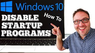 How to Disable Startup Programs Windows 10  Tutorial  Easy [upl. by Usanis]