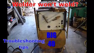 Miller big 40 troubleshooting [upl. by Aerdnaxela321]