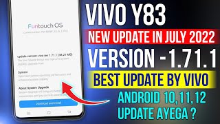 vivo y83 new update 2022  vivo y83 new version update  vivo y83 1711 update [upl. by Hsirrehc963]