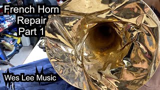 French Horn Repair part 1 Wes Lee Music [upl. by Freddi]