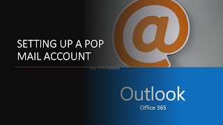 HowTo Set up a POP Email account with latest Microsoft Outlook 2020 [upl. by Gaskin]