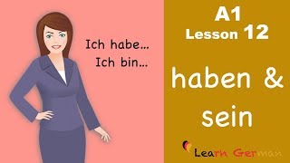 Learn German for beginners A1  Verb Conjugation Part 1  Lesson 12 [upl. by Ostler677]