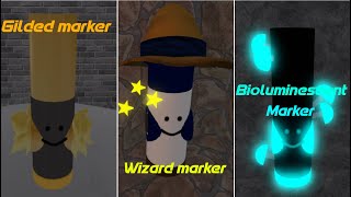 How to find gilden marker wizard marker amp bioluminescent marker  Roblox [upl. by Aseneg464]