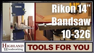 Rikon 14quot Deluxe Bandsaw 10326 [upl. by Anawaj]