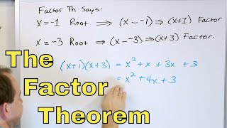 12  The Factor Theorem Part 1 Factoring Polynomials in Algebra [upl. by Enoed325]