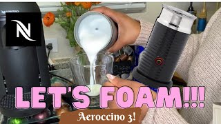 How To Foam Milk With Aeroccino 3 Make Coffee With Foam Tips amp Tricks  Easy Foamed Latte Recipe [upl. by Nnylirak996]