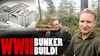 German WW2 Log Bunker Build 1 – And so it begins [upl. by Inaflahk]