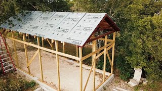 Building a Carport  Part 3  The Roof Trusses [upl. by Odeen611]