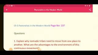 Class 9th History Chapter Pastoralists in the Modern World Questions and Answers [upl. by Eserahs]