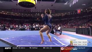 Katelyn Ohashi UCLA 2019 Floor vs Oklahoma 100 [upl. by Gerrilee359]