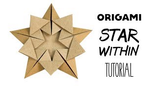 Origami Star Tutorial quotStar Withinquot Ali Bahmani  Paper Kawaii [upl. by Imelda]