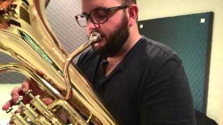 Uptown Funk Euphonium Loop  Tubavisionary [upl. by Adnilev]