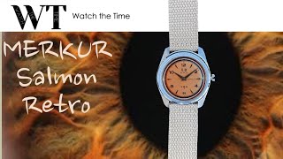 Merkur Retro Salmon  An affordable and versatile mechanical watch  AliExpress [upl. by Graff39]