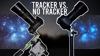 Tracker vs No Tracker for ASTROPHOTOGRAPHY Shooting the Pleiades [upl. by Ybrad]