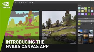 Introducing the NVIDIA Canvas App  Paint With AI  NVIDIA Studio [upl. by Mihcaoj58]