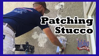 How To Patch Stucco Simple Instructions Patching Stucco [upl. by Winslow]