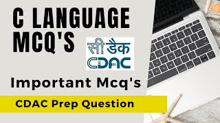 CDAC C language Important MCQs  Most Important Questions  CDACCCAT Preparation  C Mcqs [upl. by Nahij299]