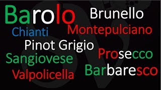 Top 10 Italian Wine Pronunciation  Stop Saying Them WRONG [upl. by Wanids11]