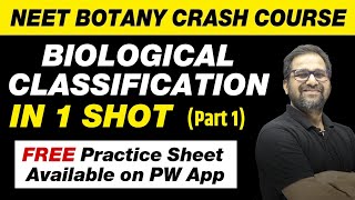 Biological Classification in 1 Shot Part 1  All Theory Tricks amp PYQs  Class 11  NEET [upl. by Daffy]