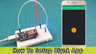 How to use Blynk app with ESP8266  Step by step instructions LED blink [upl. by Swayder]