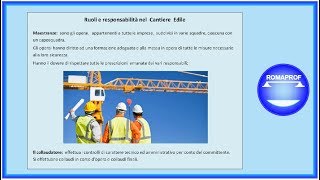 FIGURE PROFESSIONALI DEL CANTIERE EDILE 455 [upl. by Roybn]