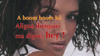 Boom boom ba lyrics metisse [upl. by Ettevram]