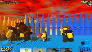 OutdatedRoblox The Battle Bricks  3 star Doomspire Brickbattle beaten [upl. by Araiet]