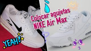 Como ponerle las cintas agujetas Nike Air Max 90 [upl. by Aisan]