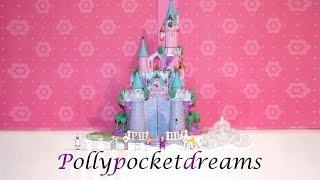 100 complete polly pocket mini vintage Cinderella Enchanted Castle from 1995 Disney bluebird [upl. by Anaerda]