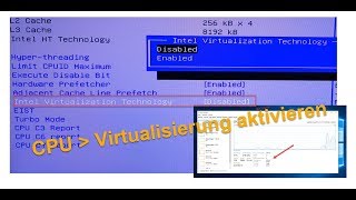 CPU Virtualisierung VT aktivieren [upl. by Tevis]