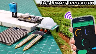 ESP8266 Smart Irrigation System Blynk [upl. by Noryahs]